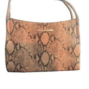 Vintage Esprit Tan Snake pattern 2 Strap Handbag